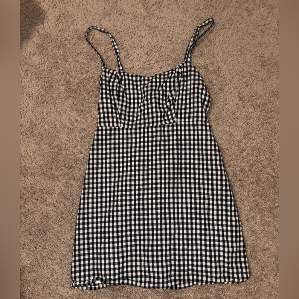 PacSun Black and White Checkered Dress